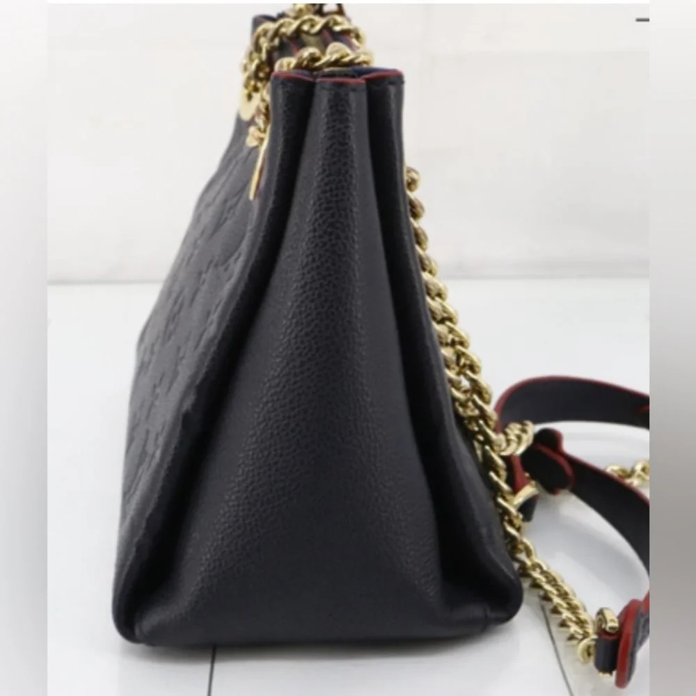 Louis Vuitton Monogram Empreinte Selene BB Marine Rouge Shoulder Bag! - Picture 2 of 6